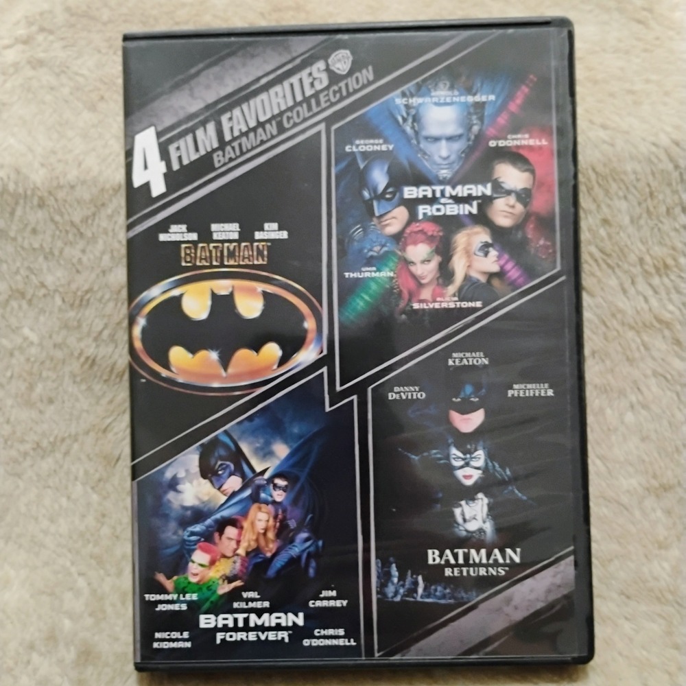 Warner Bros 4 Film Favorites Batman Collection DVD Set 90s Superhero Anthology